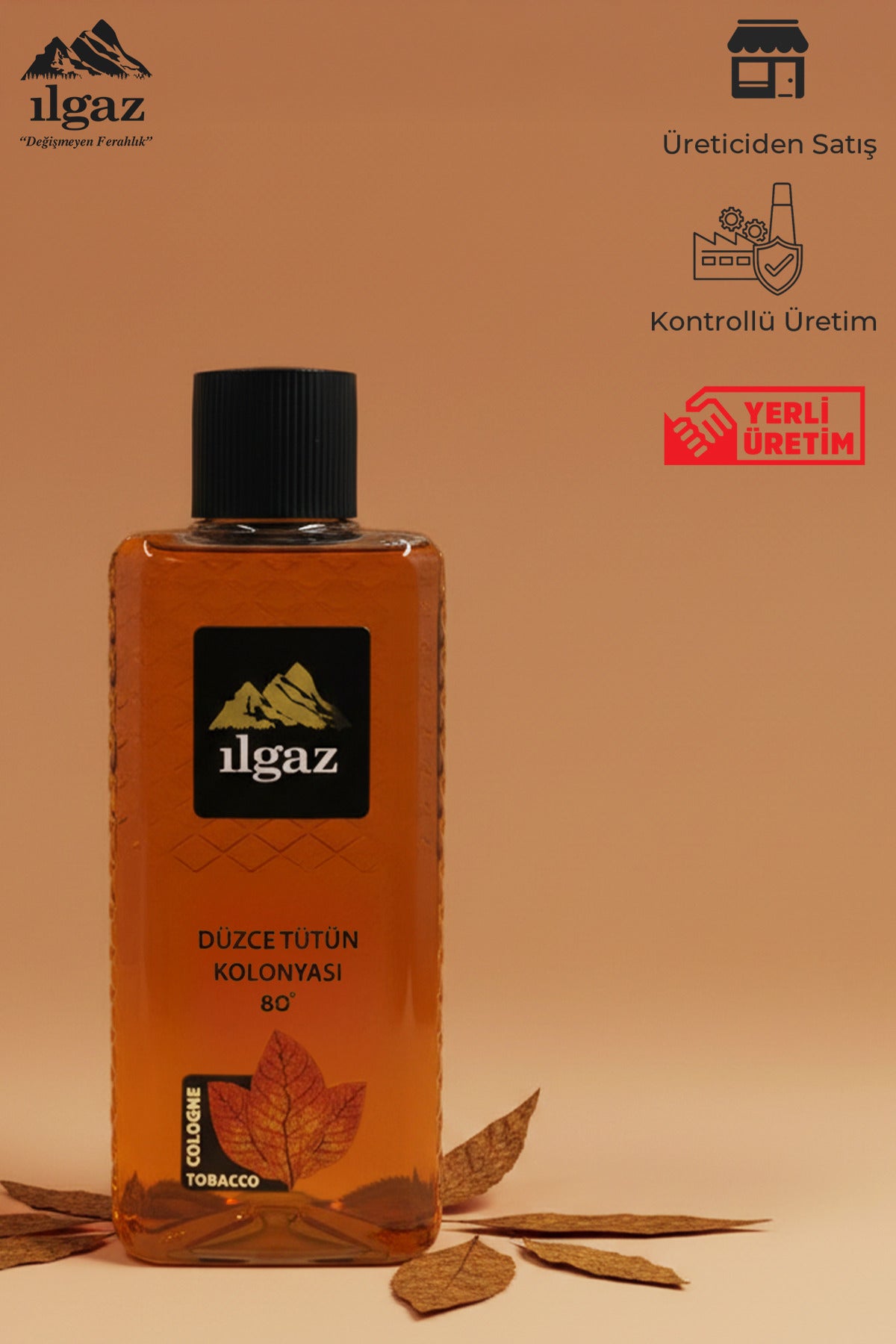 Düzce Tütün Kolonyası 2'li Set 80 Derece 400 ml | Elegance Series