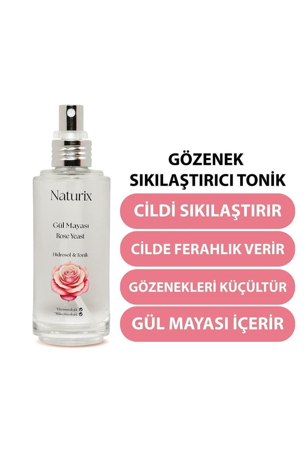 Gül Mayası Aydınlatıcı & Gözenek Sıkılaştırıcı Tonik 100 ml Cilt Bakımı Yüz Tonik