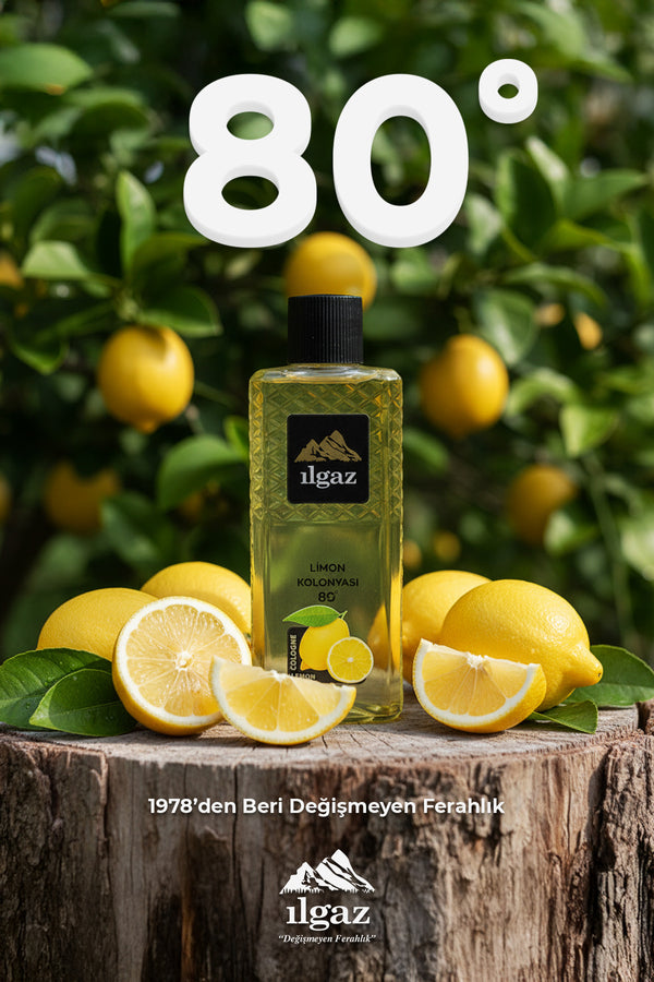 Limon Kolonyası 2'li Set 80 Derece 400 ml | Elegance Series