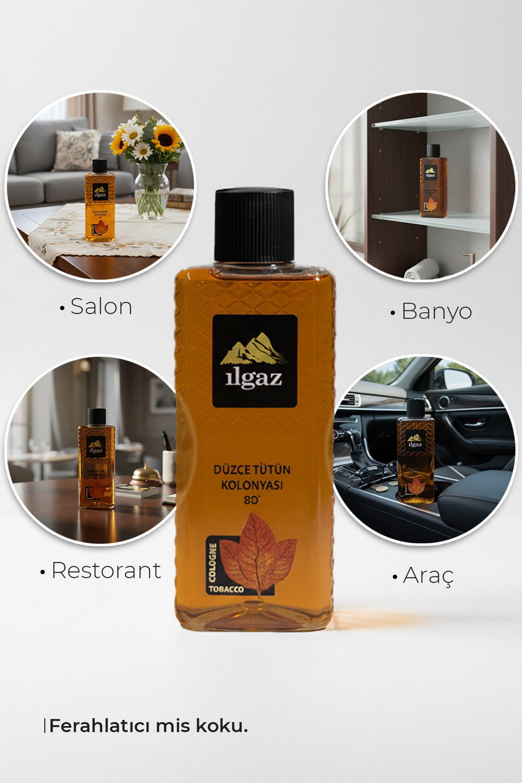 Düzce Tütün Kolonyası 2'li Set 80 Derece 400 ml | Elegance Series