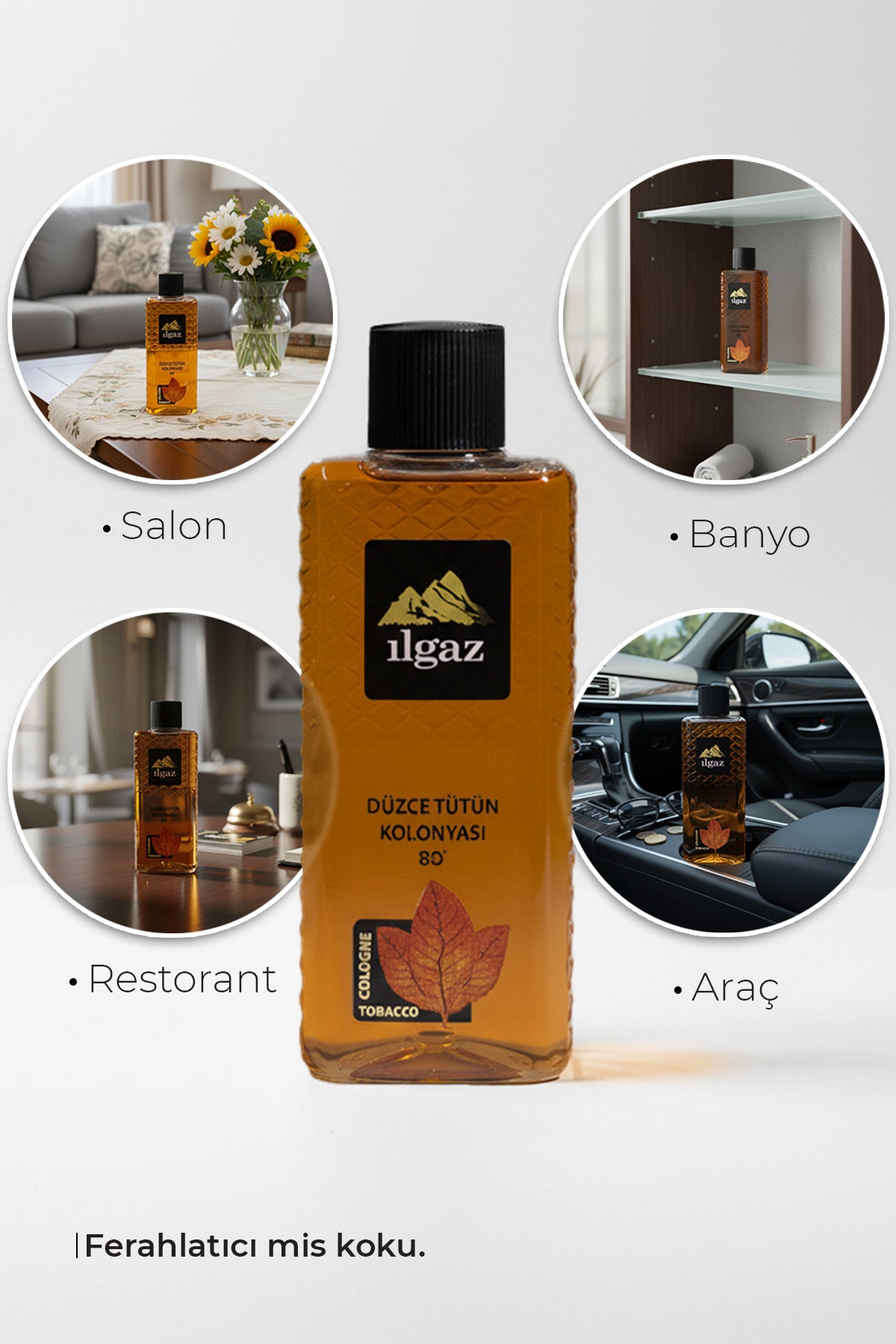 Düzce Tütün Kolonyası 2'li Set 80 Derece 400 ml | Elegance Series