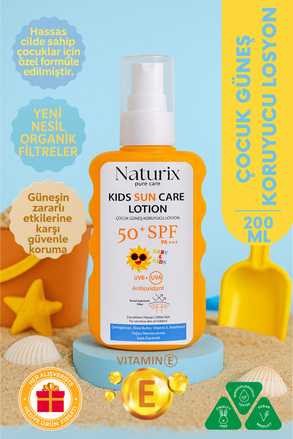 Çocuk Güneş Koruyucu Losyon Spf 50 Pa | Yeni Nesil Koruma Ve Yoğun Nem - 200 ml