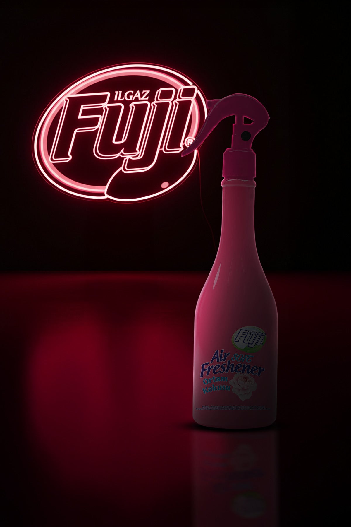 Soft Oda Spreyi 400 ml - 6'lı Eko Paket | Air Freshener Neon Pembe Çiçekler Oda Kokusu