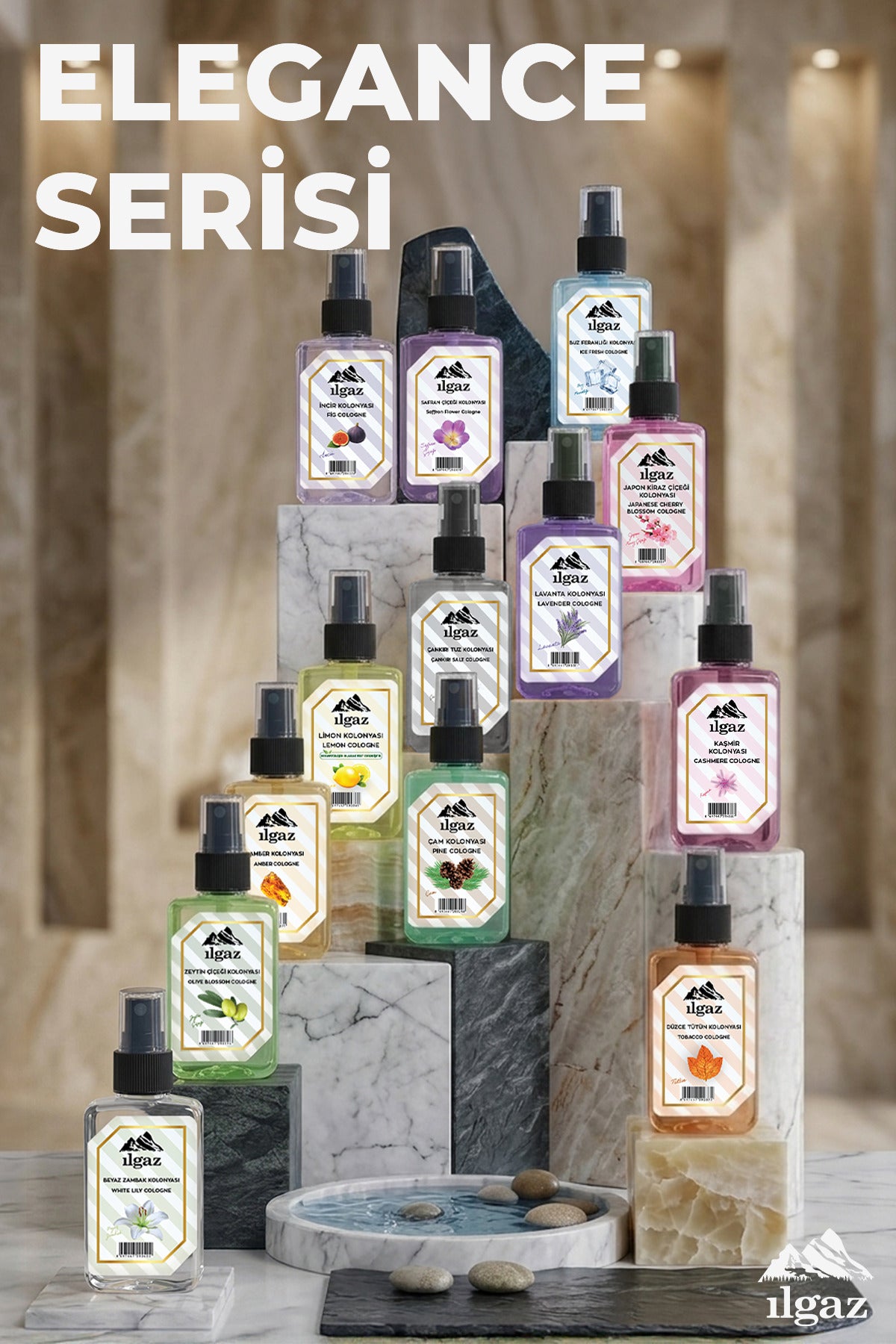 Japon Kiraz Çiçeği Kolonyası 4’lü Sprey Set | Çiçeksi ve Kalıcı Koku - 4x50 ml
