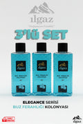 Buz Ferahlığı Kolonyası 3'lü Set 80 Derece 400 ml | Elegance Series