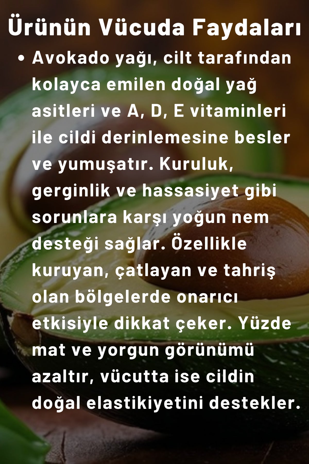 Avokado Özlü El, Yüz Ve Vücut Bakım Kremi 250 ml | Nemlendirici Ve Onarıcı Vücut Losyonu