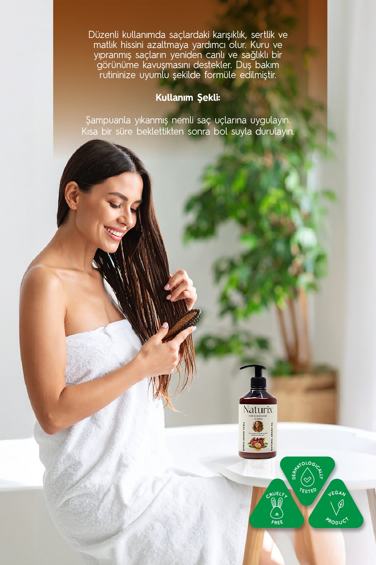 Argan Yağlı Saç Bakım Kremi 2'li Eko Set - 500 ml | Hızlı Saç Uzatma Etkili