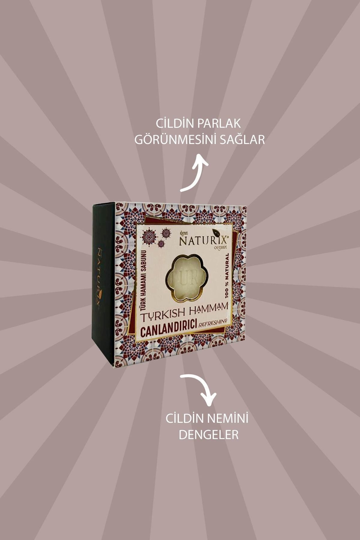 Türk Hamamı Sabunu 125 gr | Derin Temizleyici, Arındırıcı Ve Doğal Cilt Bakımı Sabunu
