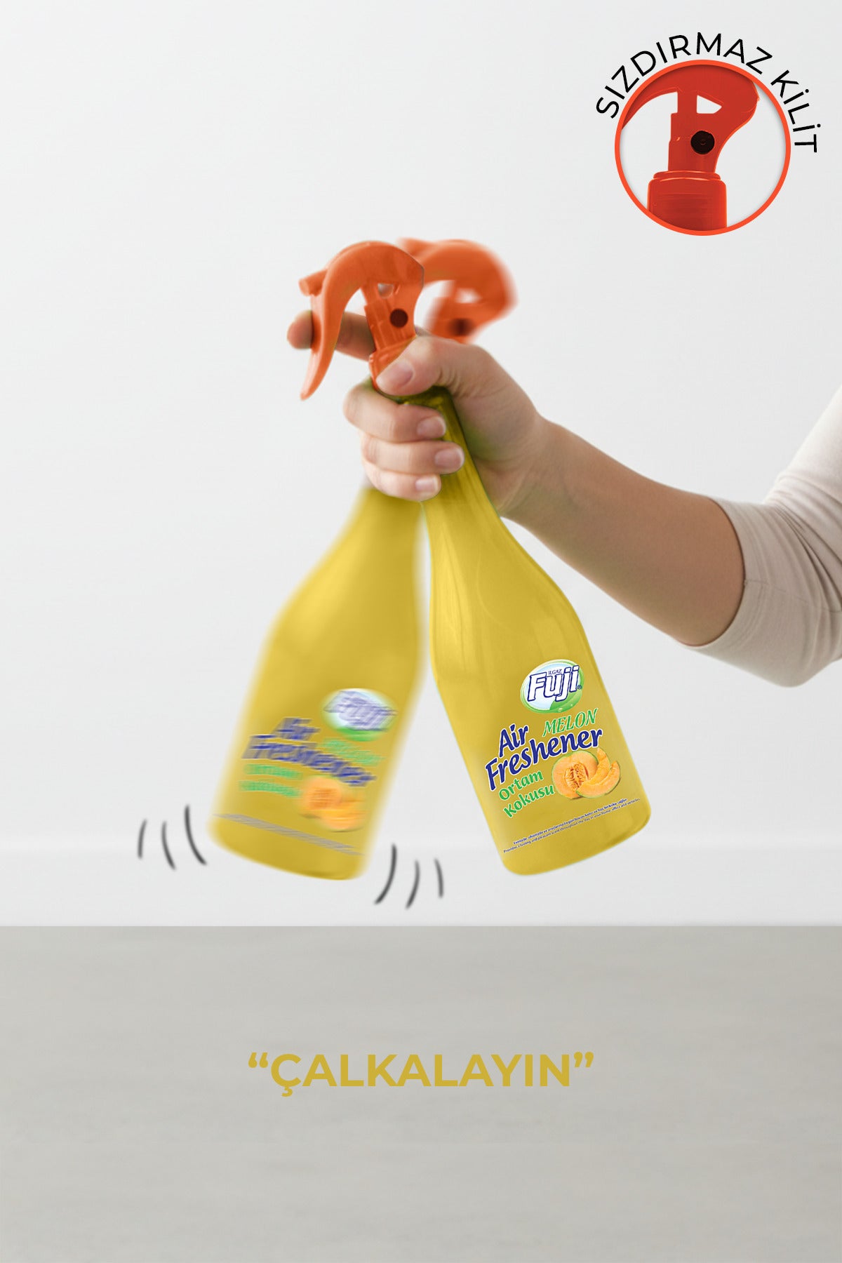 Melon Oda Spreyi 400 ml - 6'lı Eko Paket | Air Freshener Neon Kavun Oda Kokusu