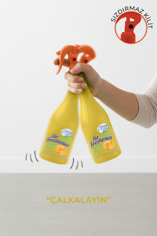 Melon Oda Spreyi 400 ml - 6'lı Eko Paket | Air Freshener Neon Kavun Oda Kokusu