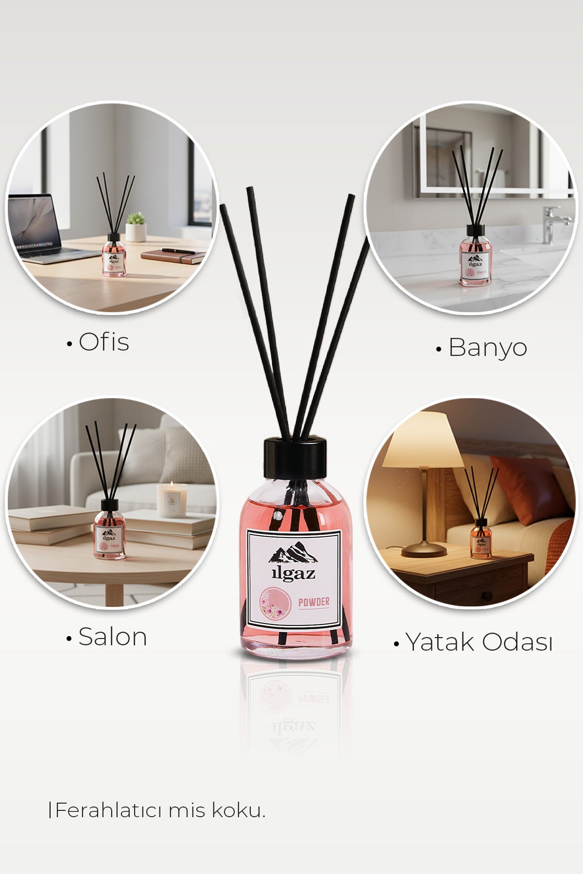 Pudra Bambu Çubuklu Oda Kokusu 110 ml | Red Diffuser Powder Ortam Kokusu