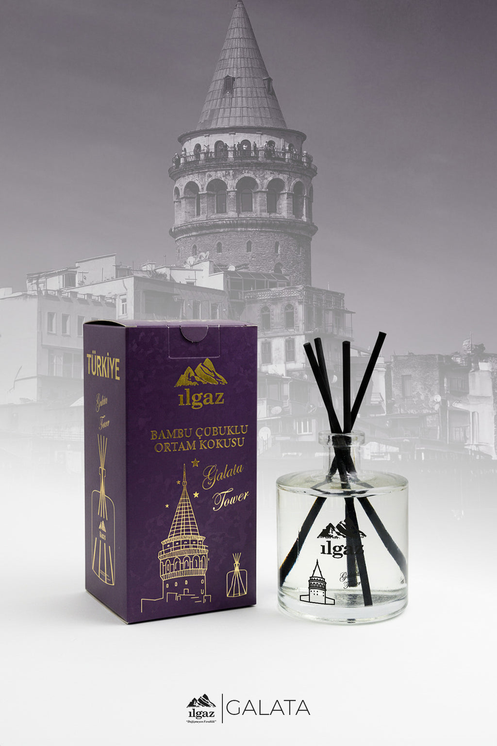 Galata Kulesi Bambu Çubuklu Oda Kokusu 500 ML | Türkiye Serisi