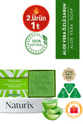 Aloe Vera Sabunu 125 gr | Kuru Ciltler Için Nemlendirici, Kurutucu Ve Doğal Cilt Bakımı