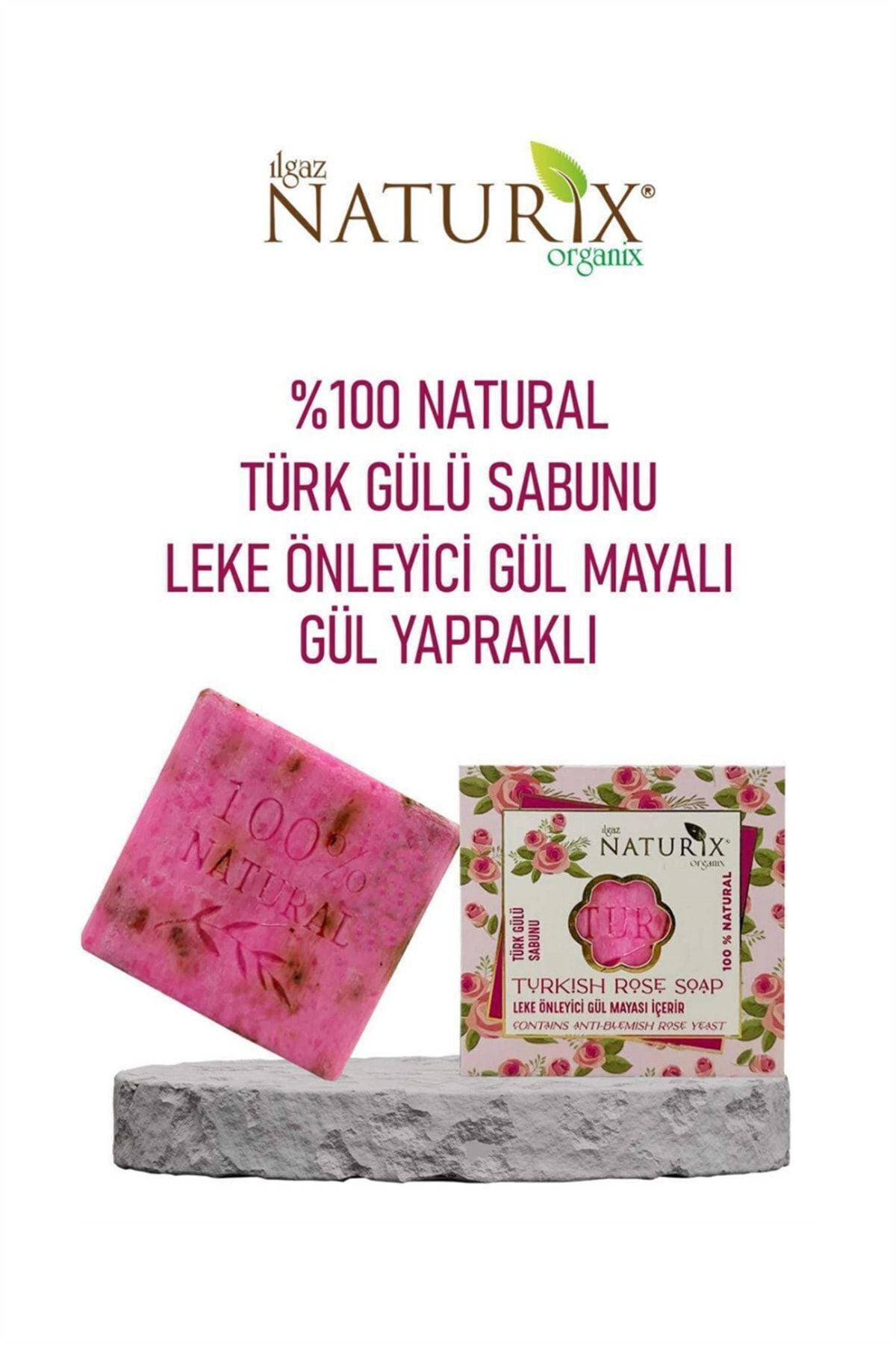 Gül Özlü Sabun 125 gr | Cildi Tazeleyen Ve Yatıştıran Doğal Sabun