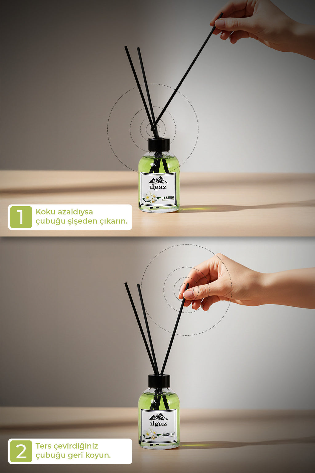 Yasemin Çiçeği Bambu Çubuklu Oda Kokusu 110 ml | Red Diffuser Jasmine Sakinleştirici Ortam Kokusu