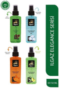 Çam & Buz Ferahlığı & Tütün & Zeytin Çiçeği Kolonyası 150 ml - Elegance Series 4'lü Kolonya Seti