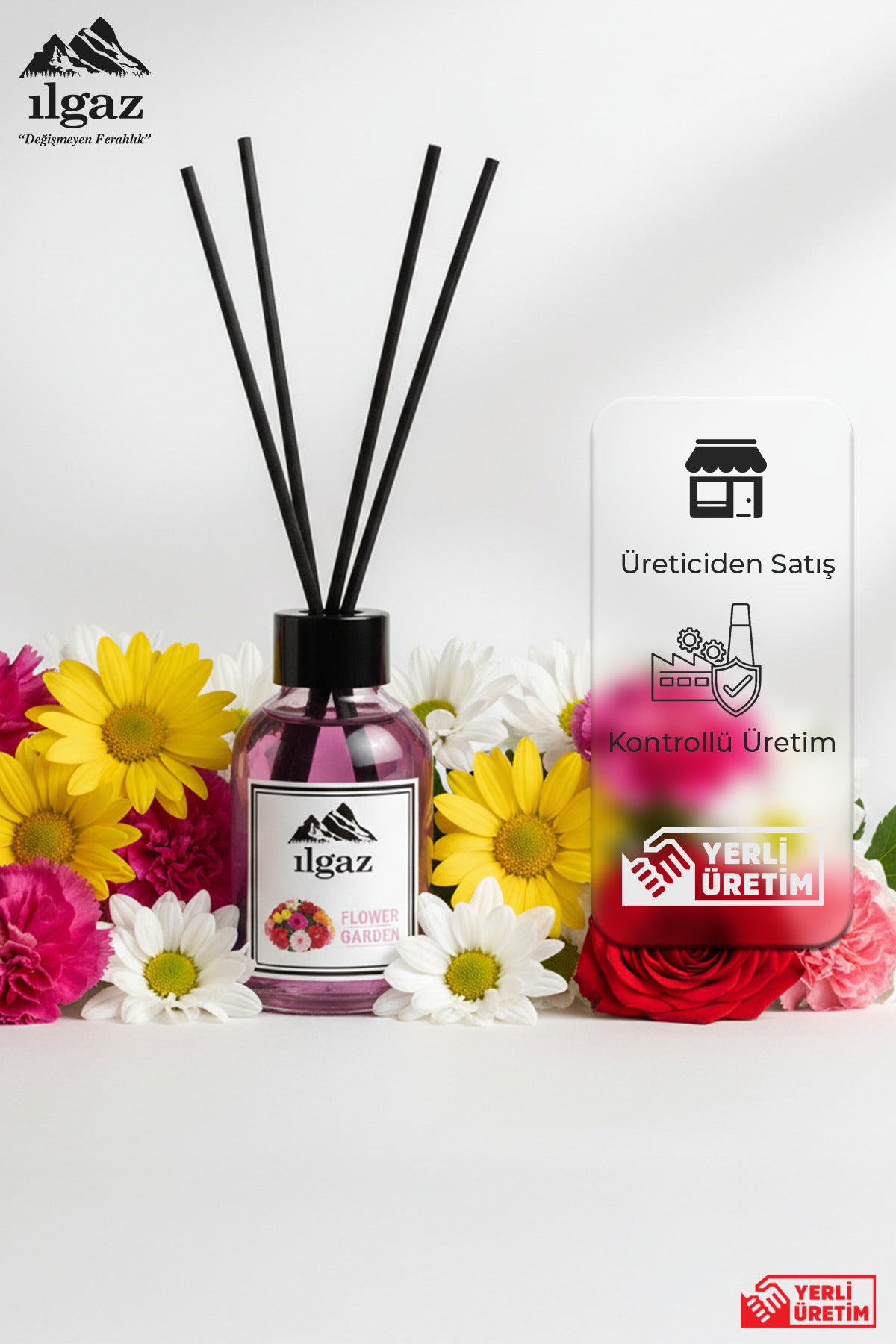 Çiçek Oda Kokusu 110 ml Çiçek Bahçesi Oda Parfümü Bahar Kokusu Parfümlü Ortam Kokusu