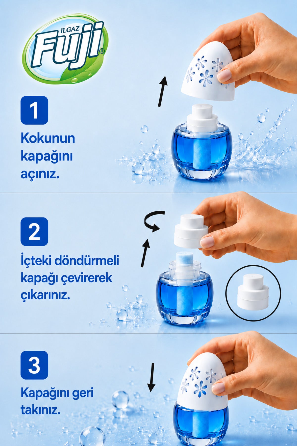 Okyanus Esintili Araç, WC, Oda ve Ortam Kokusu 100 ml | Aqua Drift Kalıcı Kavanoz Koku