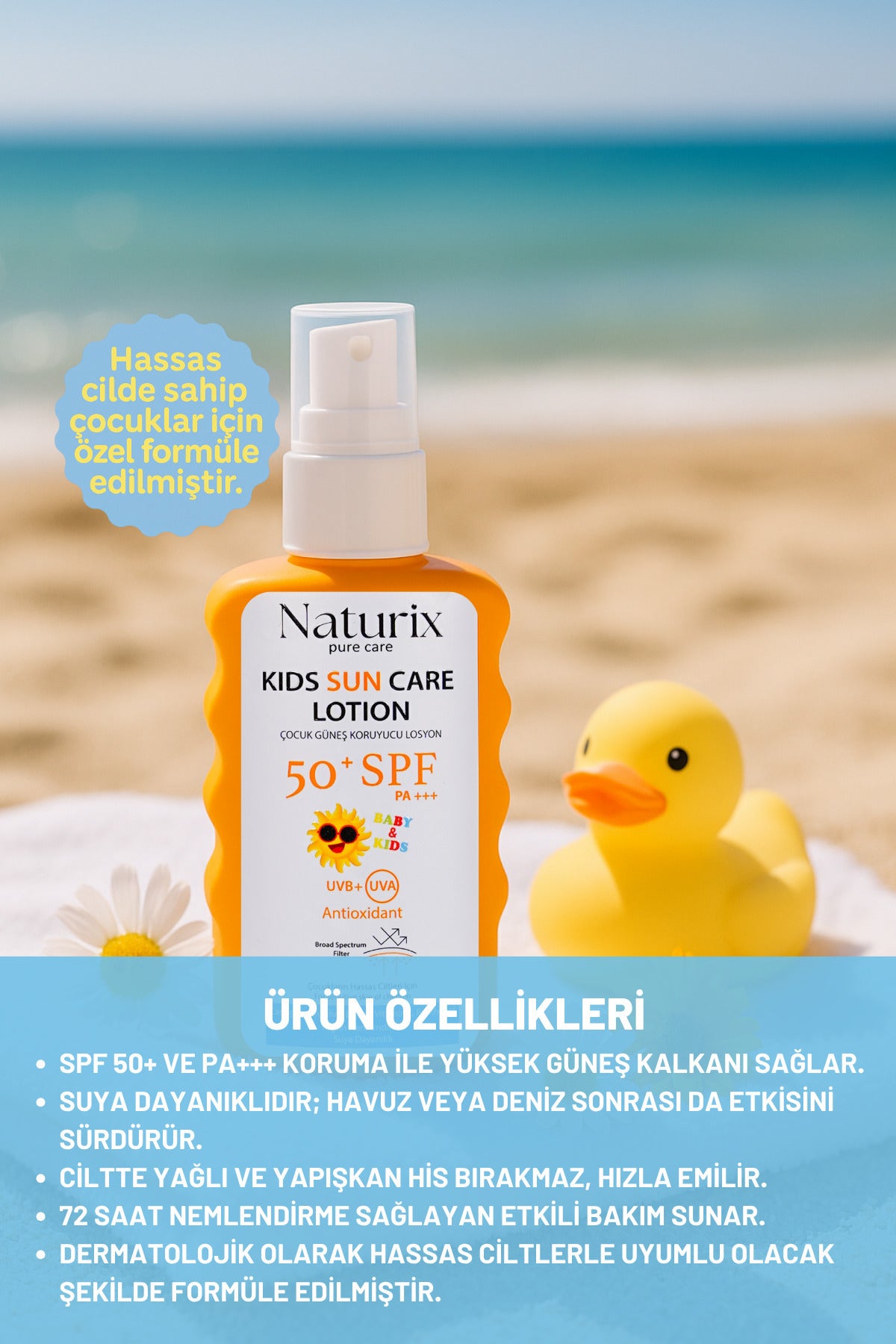 Çocuk Güneş Koruyucu Losyon Spf 50 Pa | Yeni Nesil Koruma Ve Yoğun Nem - 200 ml