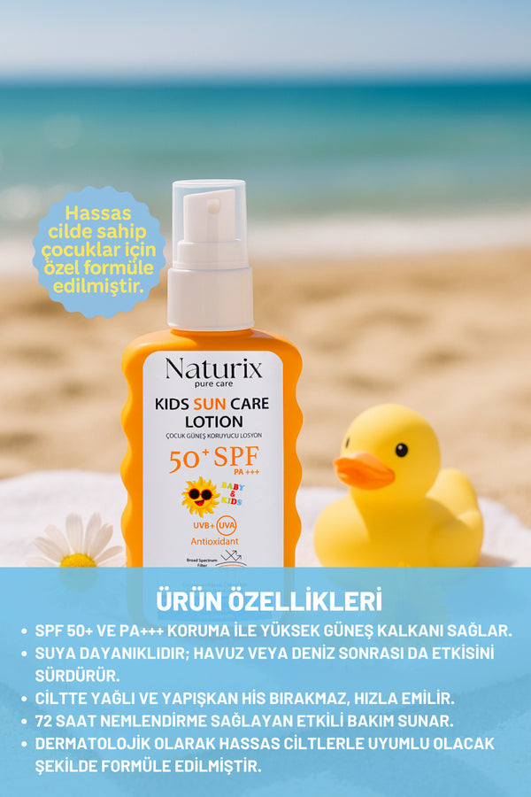 Çocuk Güneş Koruyucu Losyon Spf 50 Pa | Yeni Nesil Koruma Ve Yoğun Nem - 200 ml