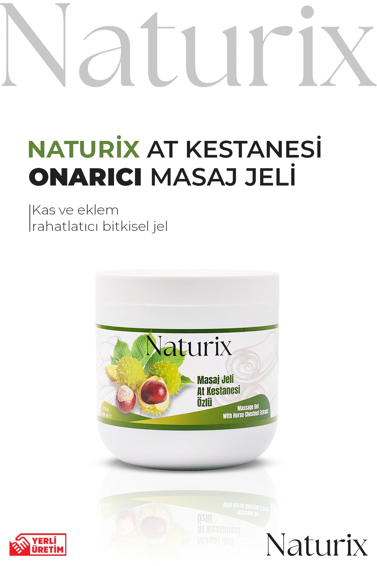 At Kestanesi Balsamı 500 ml - Yorgunluk Karşıtı Rahatlatıcı Masaj Jeli