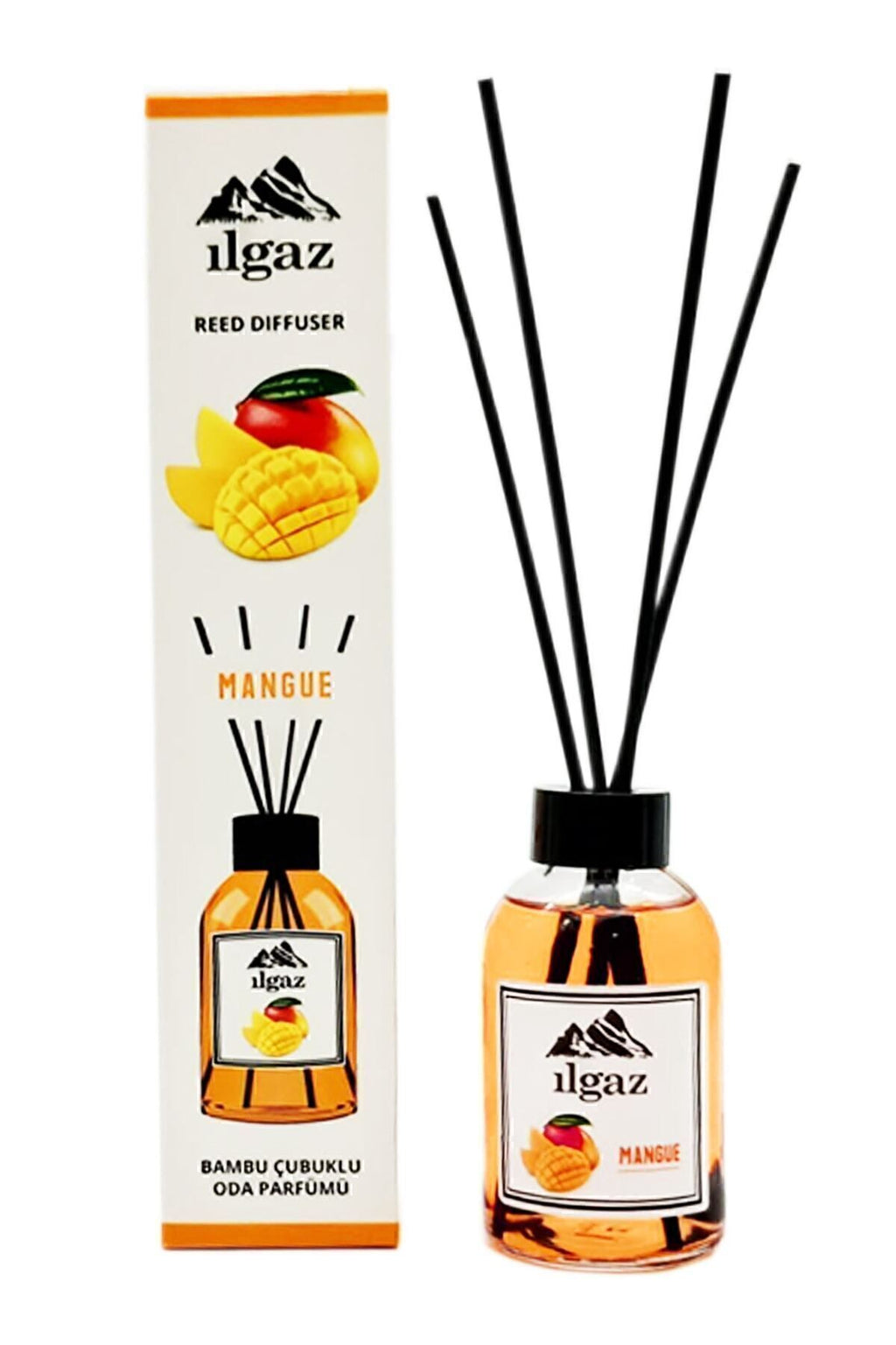 Okyanus Bambu Çubuklu Oda Kokusu 110 ml & Mango Bambu Çubuklu Oda Kokusu 110 ml | 2'li Ortam Kokusu
