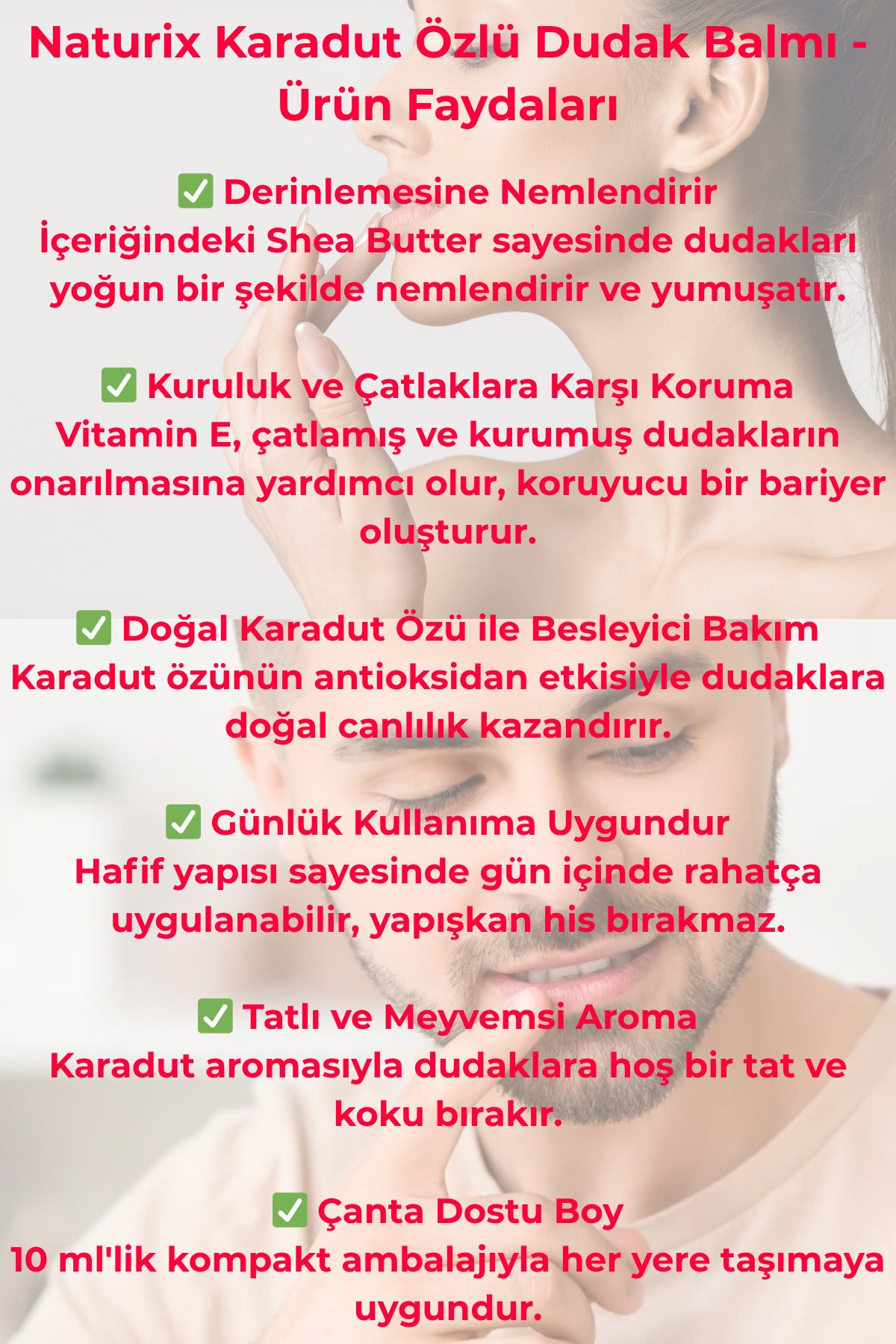 Lip Balm Koruyucu Dudak Bakımı 10 Ml | Yoğun Nemlendirici ve Besleyici Dudak Balmı