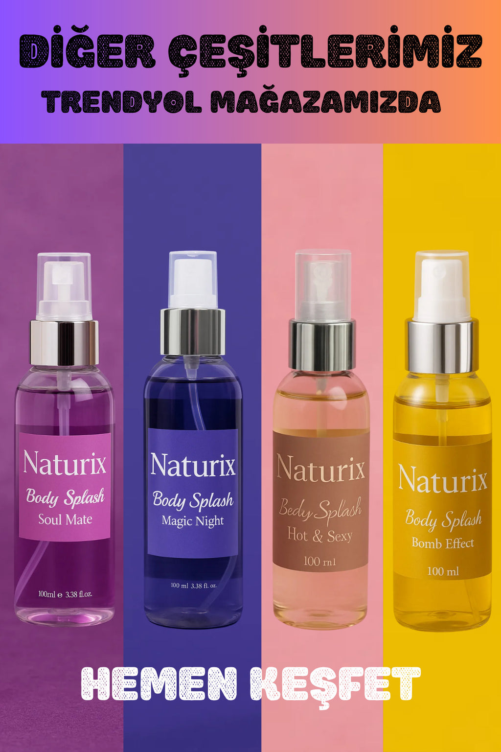 Magic Night Body Splash - Gece Büyüsünü Yansıtan Çekici Vücut Spreyi 100 Ml