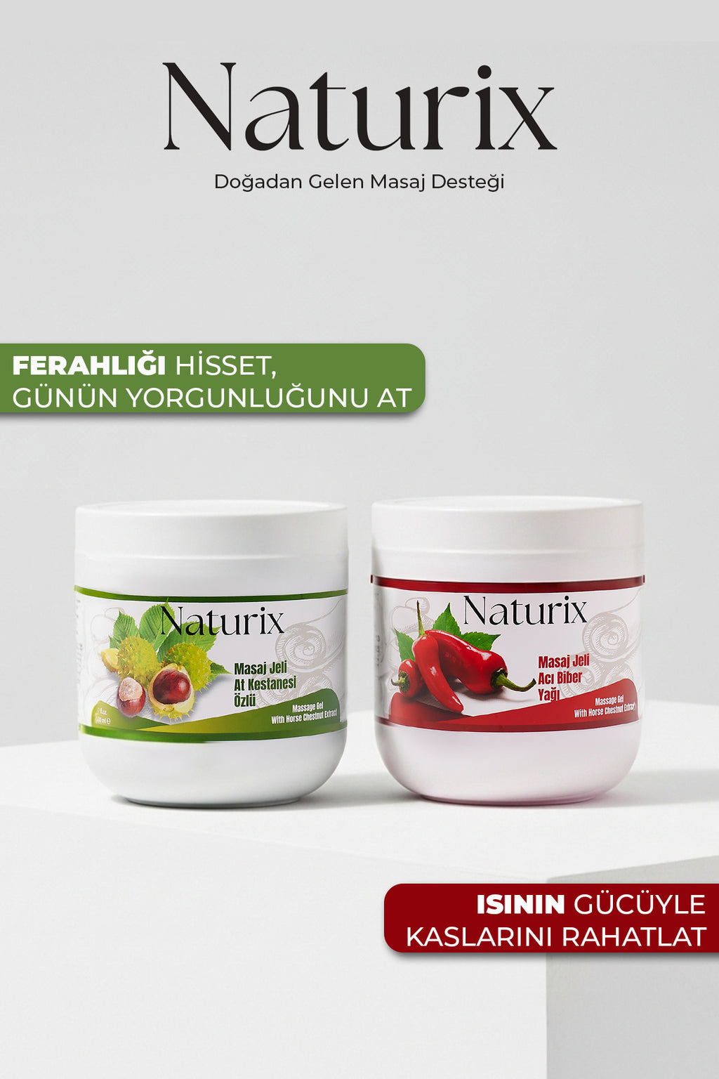 4'lü At Kestanesi Balsamı 500 ml - Serinletici & Rahatlatıcı Masaj Jeli