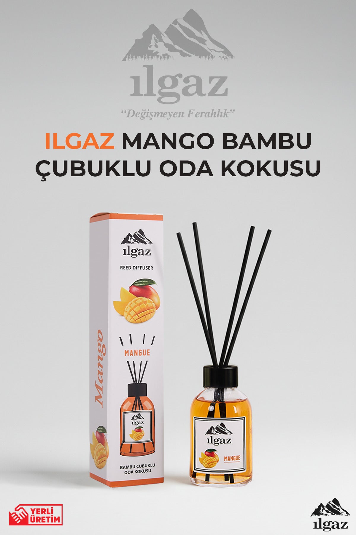 Mango Bambu Çubuklu Oda Kokusu 110 ml | Red Diffuser Mangue Meyveli Ortam Kokusu