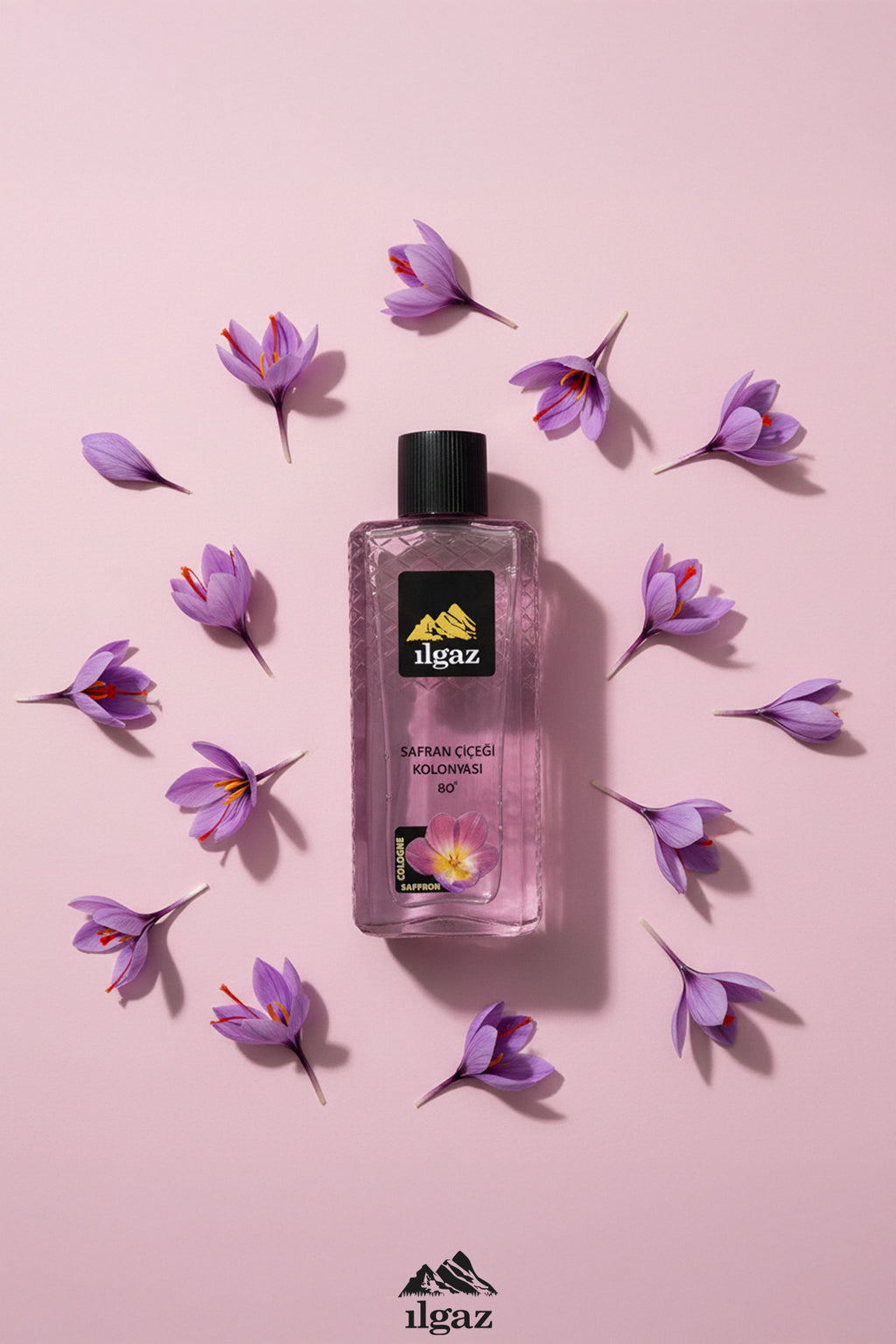 Safran Çiçeği Kolonyası 4'lü Set 80 Derece 400 ml | Elegance Series