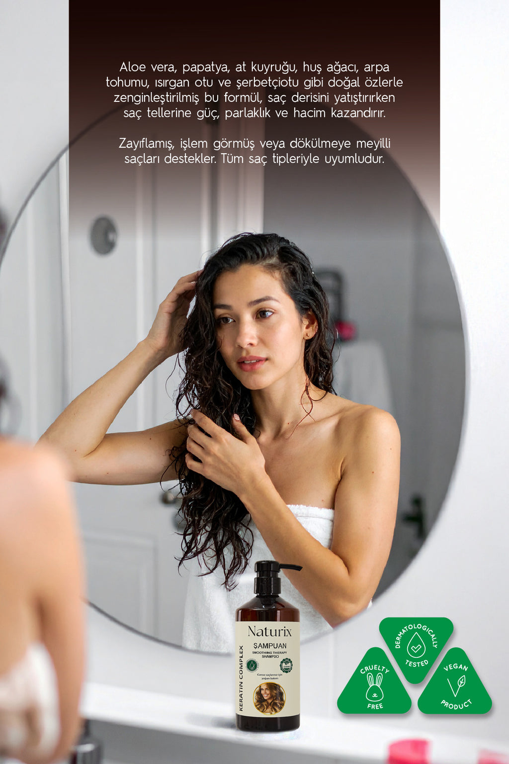 2'li Tuzsuz Keratin Şampuan 600 ml – Paraben, Fosfat Ve Tuz Içermez