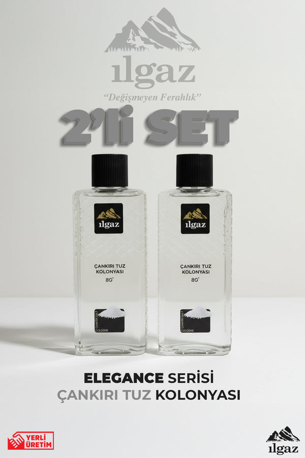 Çankırı Tuz Kolonyası 2'li Set 80 Derece 400 ml | Elegance Series