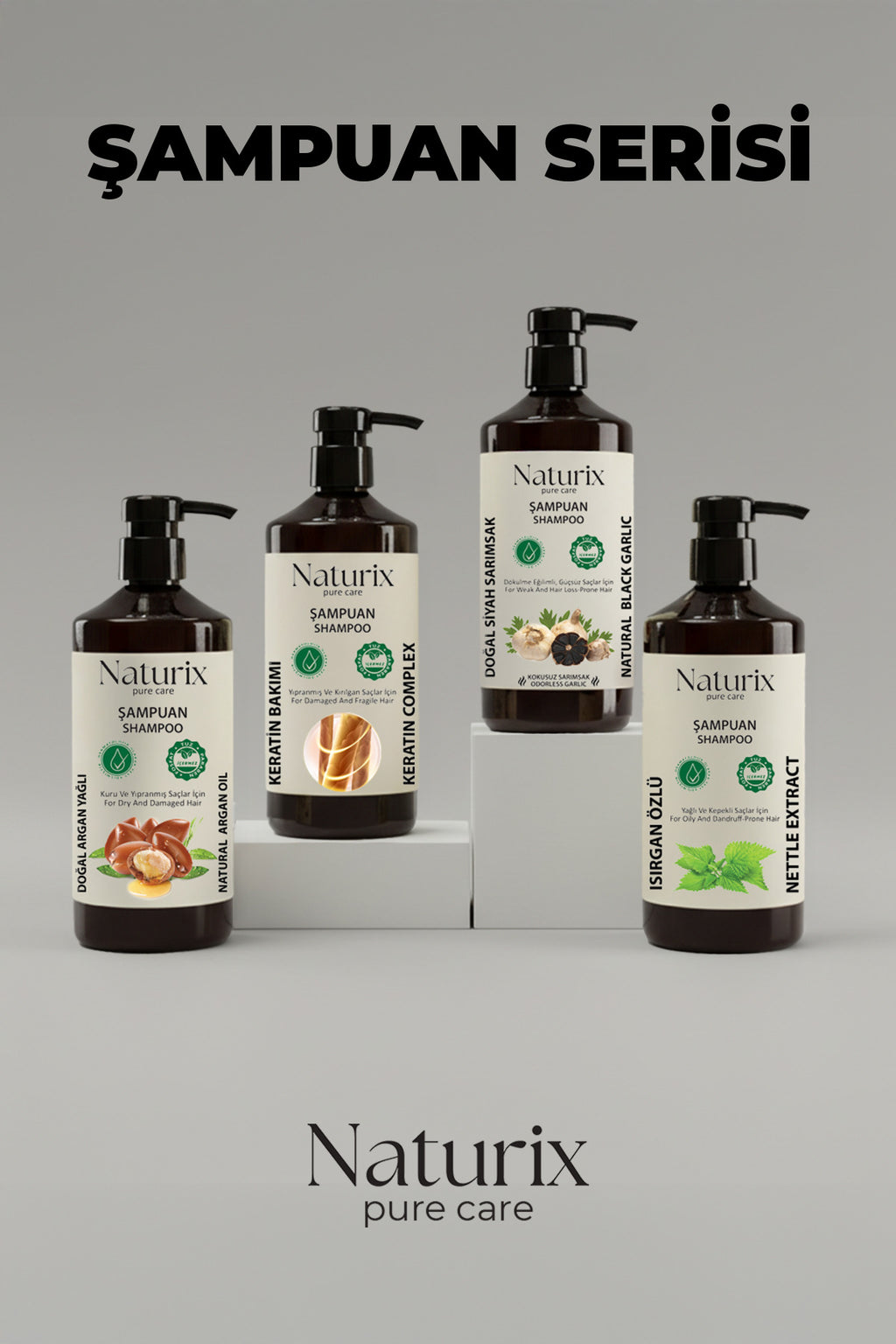 Keratin Şampuanı - Yıpranmış Saçlar Için Paraben, Tuz Içermeyen Keratinli Şampuan 600ml