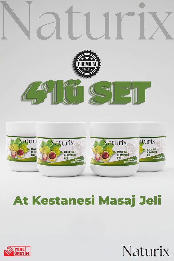 4'lü At Kestanesi Balsamı 500 ml - Serinletici & Rahatlatıcı Masaj Jeli