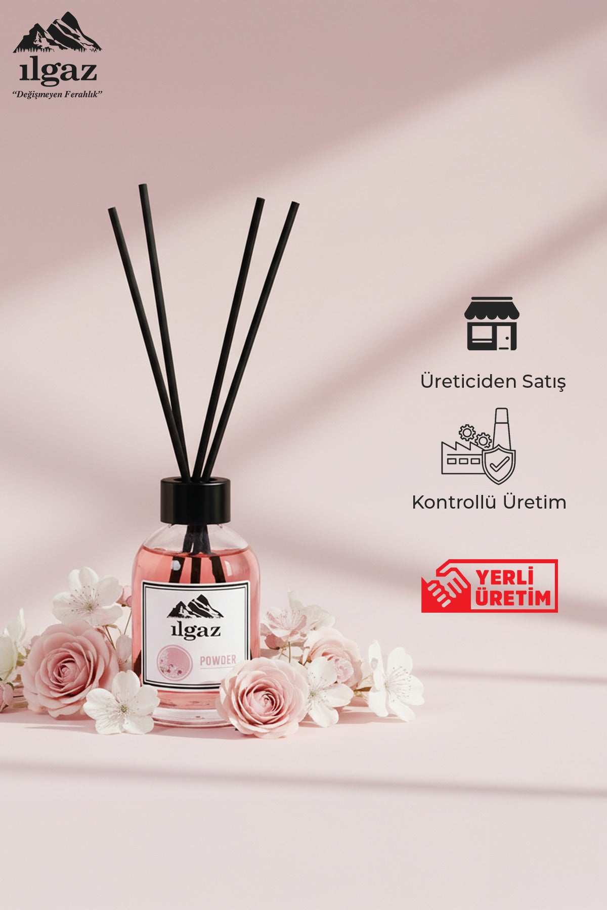 Pudra Bambu Çubuklu Oda Kokusu 110 ml | Red Diffuser Powder Ortam Kokusu