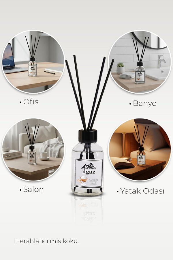 Çankırı Tuzu Bambu Çubuklu Oda Kokusu 110 ml | Red Diffuser Ortam Kokusu