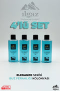 Buz Ferahlığı Kolonyası 4'lü Set 80 Derece 400 ml | Elegance Series