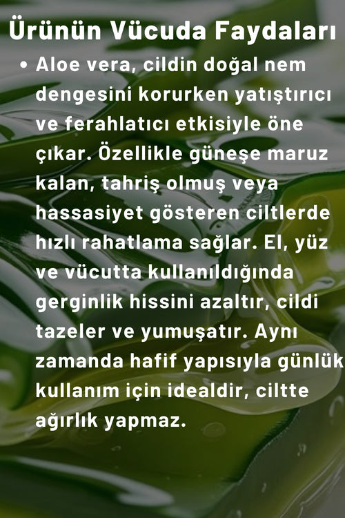Aloe Vera Özlü El, Yüz Ve Vücut Bakım Kremi 250 ml | Nemlendirici Ve Onarıcı Vücut Losyonu