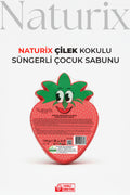 Çilek Şekilli Süngerli Çocuk Sabunu 130Gr