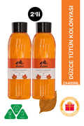 2'li Kalıcı Tütün Kolonyası Seti 60 Derece | 2 X 400 ml Eau De Cologne | Otantik Ve Ferahlatıcı Koku