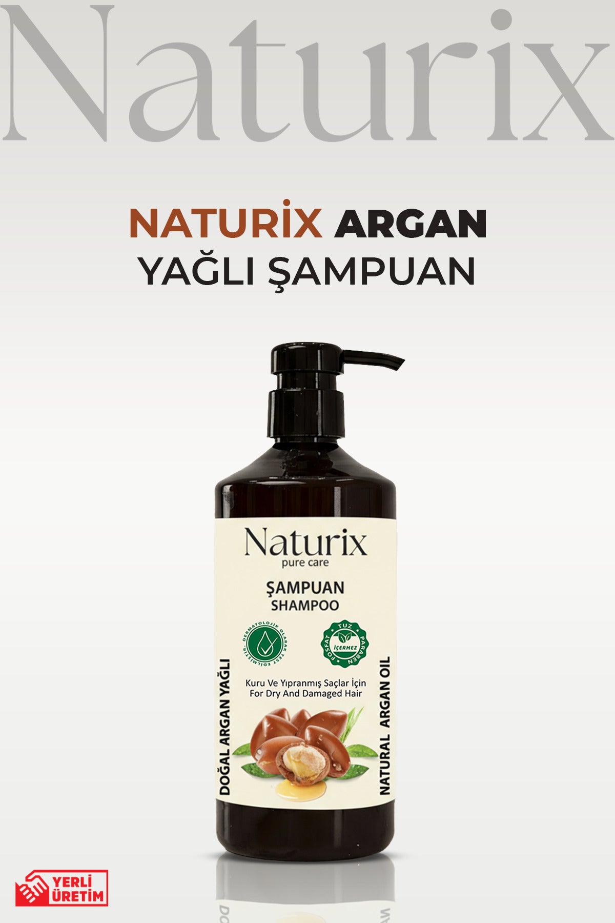 Argan Yağlı Şampuan 600 ml – Yıpranmış Saçlar Için Doğal Bakım Ve Nemlendirme