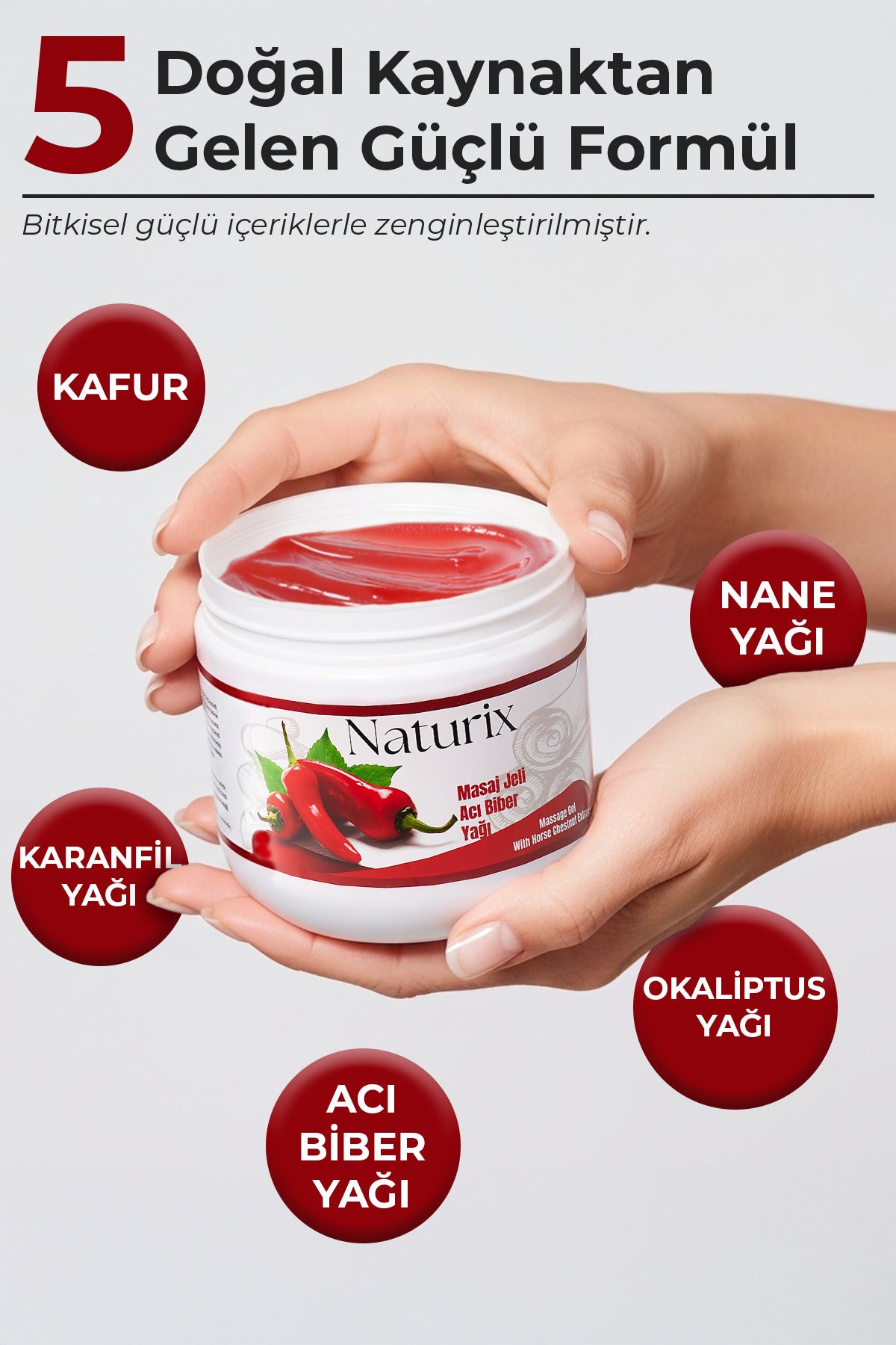 2'li Paprika Biberli Balsam Masaj Jeli 500 ml Kırmızı Biber Masaj Jeli