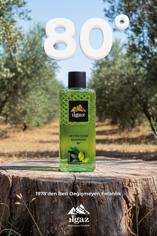 Zeytin Çiçeği Kolonyası 4'lü Set 80 Derece 400 ml | Elegance Series