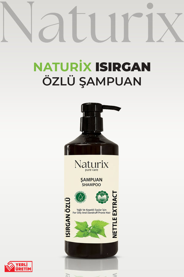 Kepeğe Karşı Tuzsuz Isırgan Otu Şampuanı Paraben Ve Fosfat Içermeyen Saç Bakımı - 600 ml