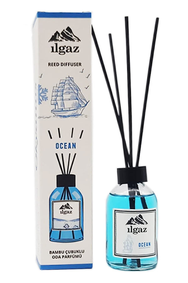Okyanus Bambu Çubuklu Oda Kokusu 110 ml & Mango Bambu Çubuklu Oda Kokusu 110 ml | 2'li Ortam Kokusu