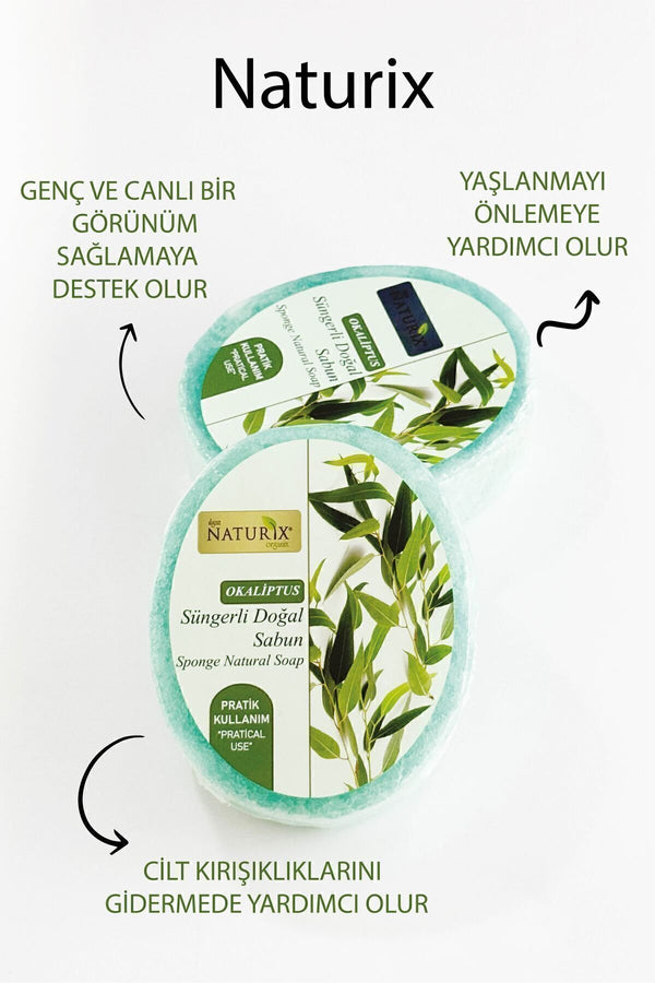 Okaliptus Süngerli Sabun 150 gr | Parlaklık Ve Doğal Peeling Etkisi