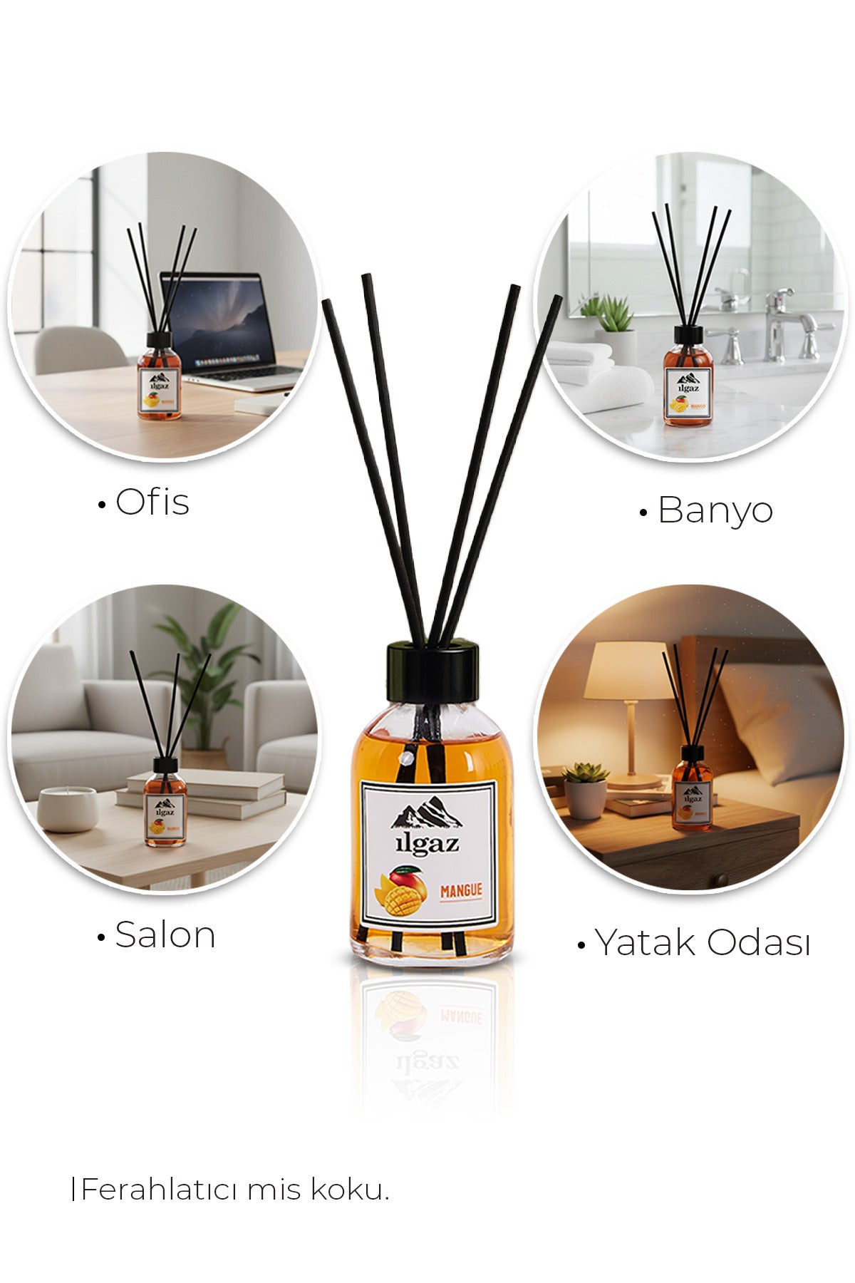 Mango Bambu Çubuklu Oda Kokusu 110 ml | Red Diffuser Mangue Meyveli Ortam Kokusu