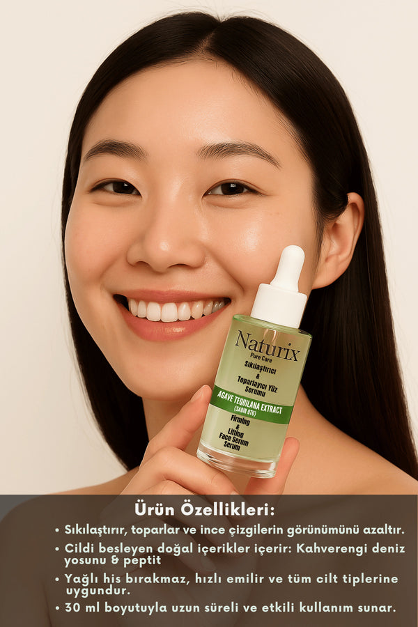 Sıkılaştırıcı & Toparlayıcı Yüz Serumu | Kahverengi Deniz Yosunu & Acetyl Hexapeptide-8 30 ml