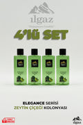 Zeytin Çiçeği Kolonyası 4'lü Set 80 Derece 400 ml | Elegance Series